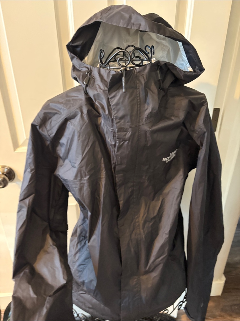 The North Face Kids Black Hooded Raincoat